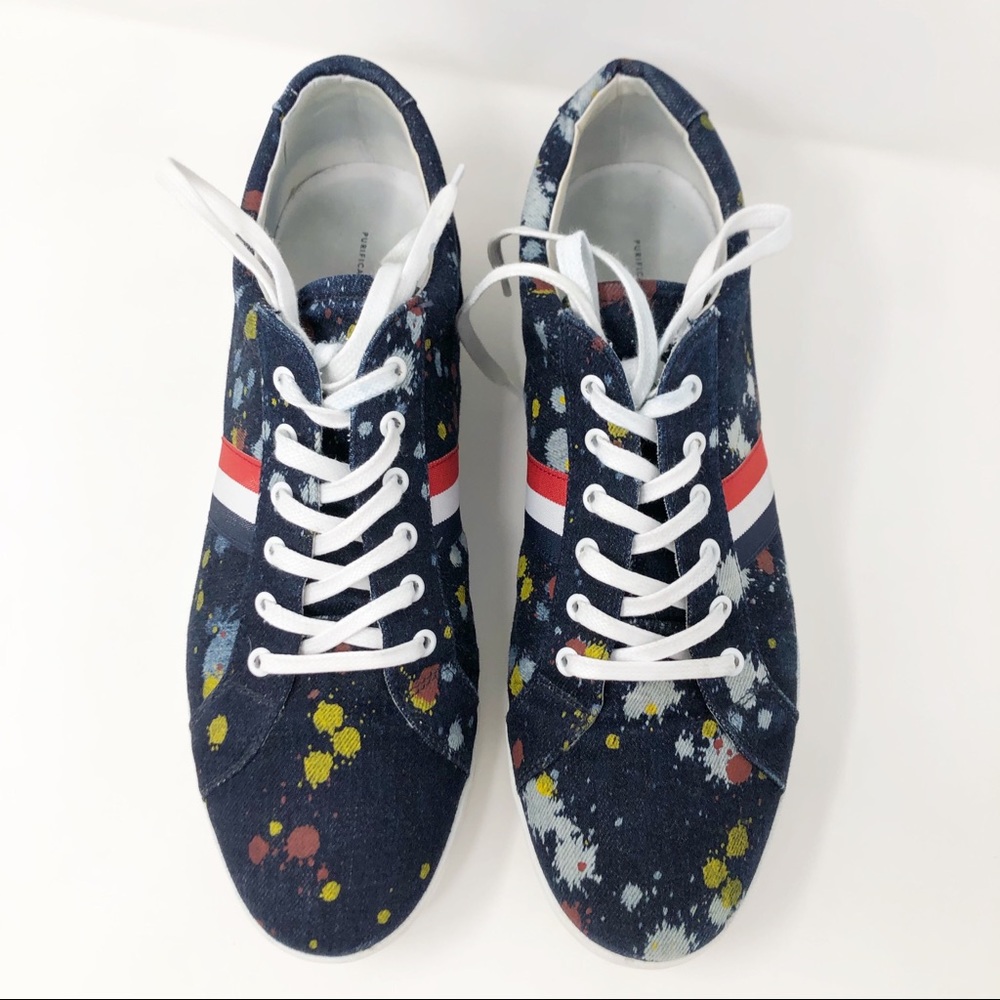 Purification Garcia Denim Paint Splatter Sneakers